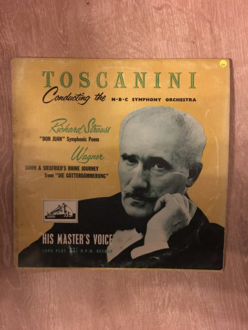 Arturo Toscanini And NBC Symphony Orchestra - Richard Strauss • Wagner ‎– Don Juan • Die Götterdämmerung: Siegfried's Rhine Journey - Vinyl LP Record - Opened  - Good+ Quality (G+) - C-Plan Audio