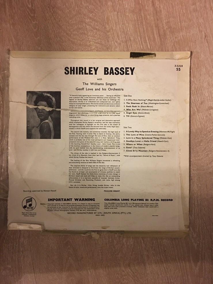 Shirley Bassey - Vinyl LP Record - Opened  - Very-Good+ Quality (VG+) - C-Plan Audio