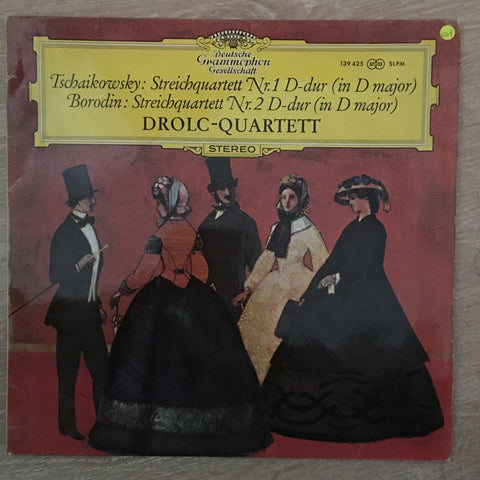 Tchaikovsky / Borodin String Quartets / Drolc Quartet - Vinyl LP Record - Opened  - Very-Good+ Quality (VG+) - C-Plan Audio