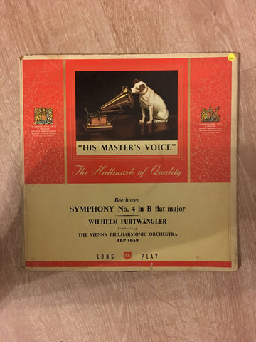 Wihelm Furtlanger - Beethoven No 4 in B Flat Major - Vinyl LP Record - Opened  - Good+ Quality (G+) - C-Plan Audio