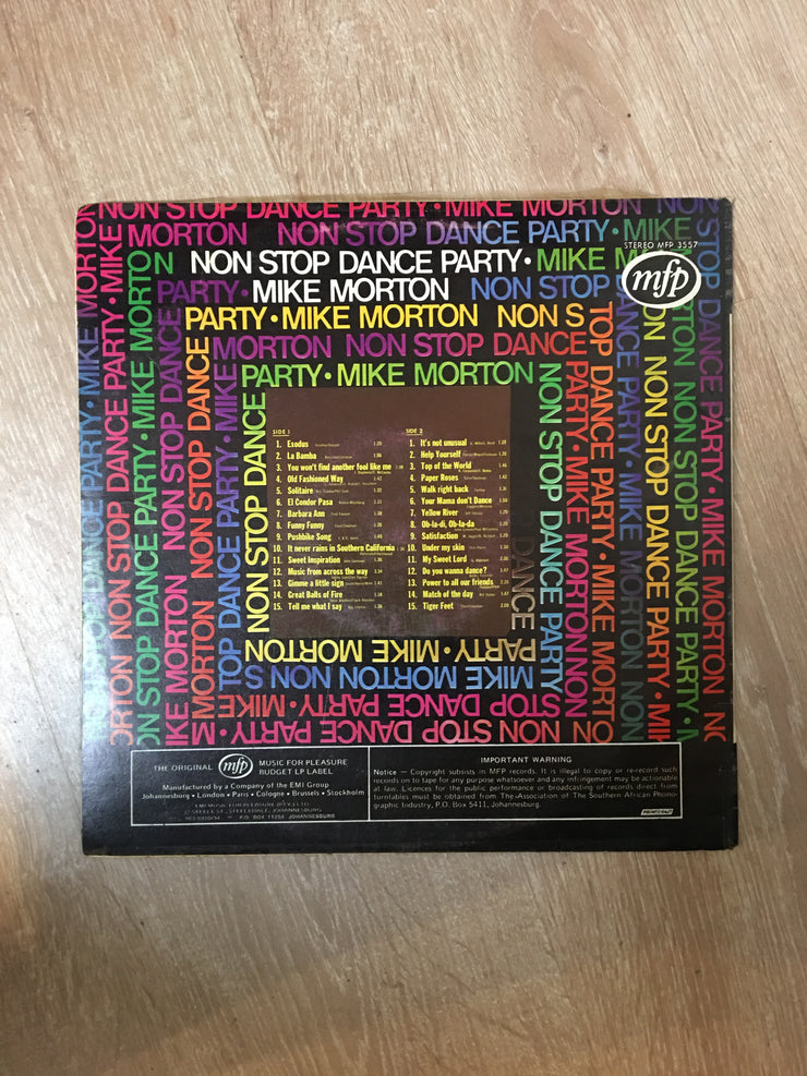 Mike Morton - Non Stop Dance Party  - Vinyl LP Record - Opened  - Very-Good+ Quality (VG+) - C-Plan Audio