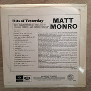 Matt Monro - Hits of Yesterday - Vinyl LP Record - Opened  - Very-Good- Quality (VG-) - C-Plan Audio