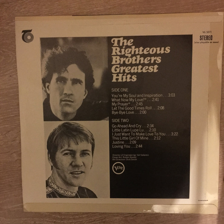 The Righteous Brothers - Greatest Hits - Vol 2 - Vinyl LP Record - Opened  - Very-Good+ Quality (VG+) - C-Plan Audio
