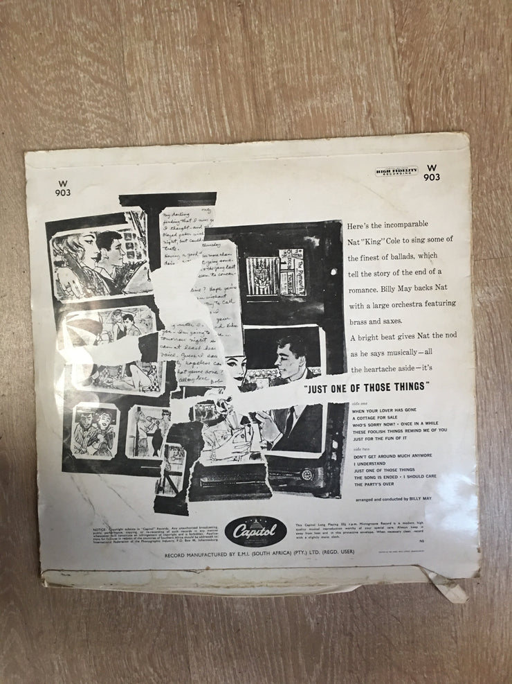 Nat King Cole - Just One Of Those Things - Vinyl LP Record - Opened  - Good Quality (G) - C-Plan Audio