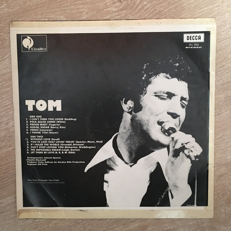Tom Jones ‎– Tom -  Vinyl LP Record - Opened  - Good Quality (G) - C-Plan Audio