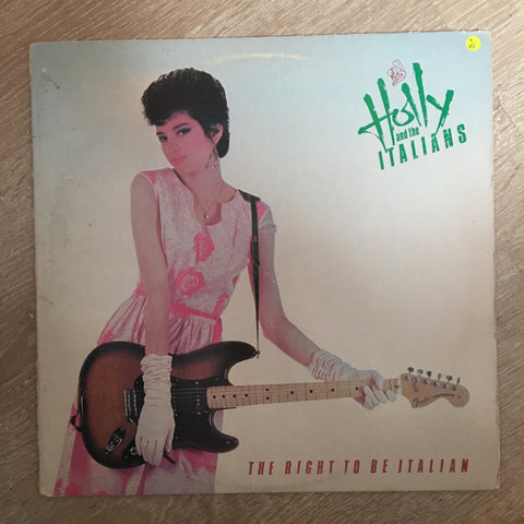 Holly And The Italians ‎– The Right To Be Italian - Vinyl Record - Opened  - Very-Good Quality (VG) - C-Plan Audio