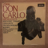 Verdi ‎– Don Carlo Highlights - Vinyl LP Record - Opened  - Very-Good+ Quality (VG+) - C-Plan Audio