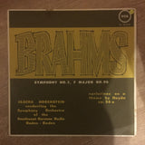 Brahms, Jascha Horenstein, The Symphony Orchestra Of The Southwest German Radio, Baden-Baden* ‎– Brahms Symphony No. 3 in F Majo, Op. 90 - Variations On A Theme By Haydn Op. 56/A - Vinyl LP Record - Opened  - Very-Good+ Quality (VG+) - C-Plan Audio