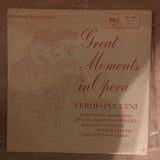 Verdi, Puccini - Great Moments In Opera  - Vinyl LP Record - Opened  - Very-Good+ Quality (VG+) - C-Plan Audio