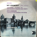 Ackermann Otto Smetana My Country 10"LP -  Philharmonia Orchestra- Vinyl LP Record - Opened  - Good+ Quality (G+) - C-Plan Audio