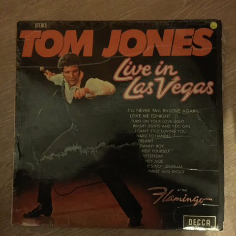 Tom Jones - Live In Las Vegas - Vinyl LP Record - Opened  - Good+ Quality (G+) - C-Plan Audio