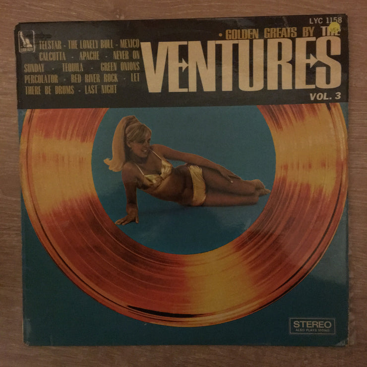 The Ventures ‎– Golden Greats By The Ventures Vol 3 - Vinyl LP Record - Opened  - Very-Good+ Quality (VG+) - C-Plan Audio
