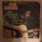 Jim Croce - His Greatest Songs - Vinyl LP Record - Opened  - Very-Good- Quality (VG-) - C-Plan Audio