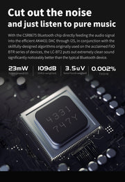 FiiO LC-BT2 - Neckband Sports Bluetooth 5.0 MMCX Cable with APTX/LDAC ( Ships Next Day) - C-Plan Audio