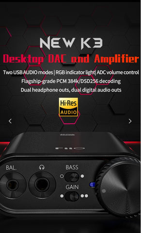 FiiO K3 (K3s) DSD USB-C DAC and Amplifier (In Stock) (C-Plan Specials)