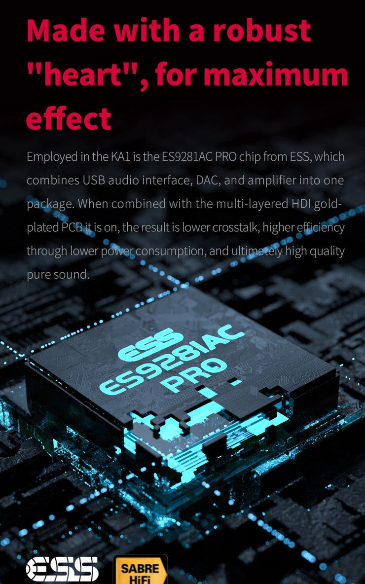 FiiO KA1-LT - MQA DAC & Headphone Amplifier (with standard headphone socket)  (In Stock)- Lightning IOS connection for smartphones & computers (nbb)