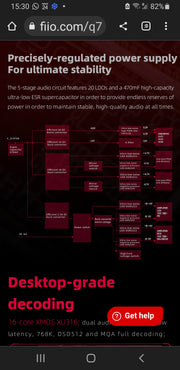 FiiO Q7 - Portable & Desktop Audiophile Bluetooth DAC & Headphone Amplifier (In Stock) (nbb) (C-Plan Specials)