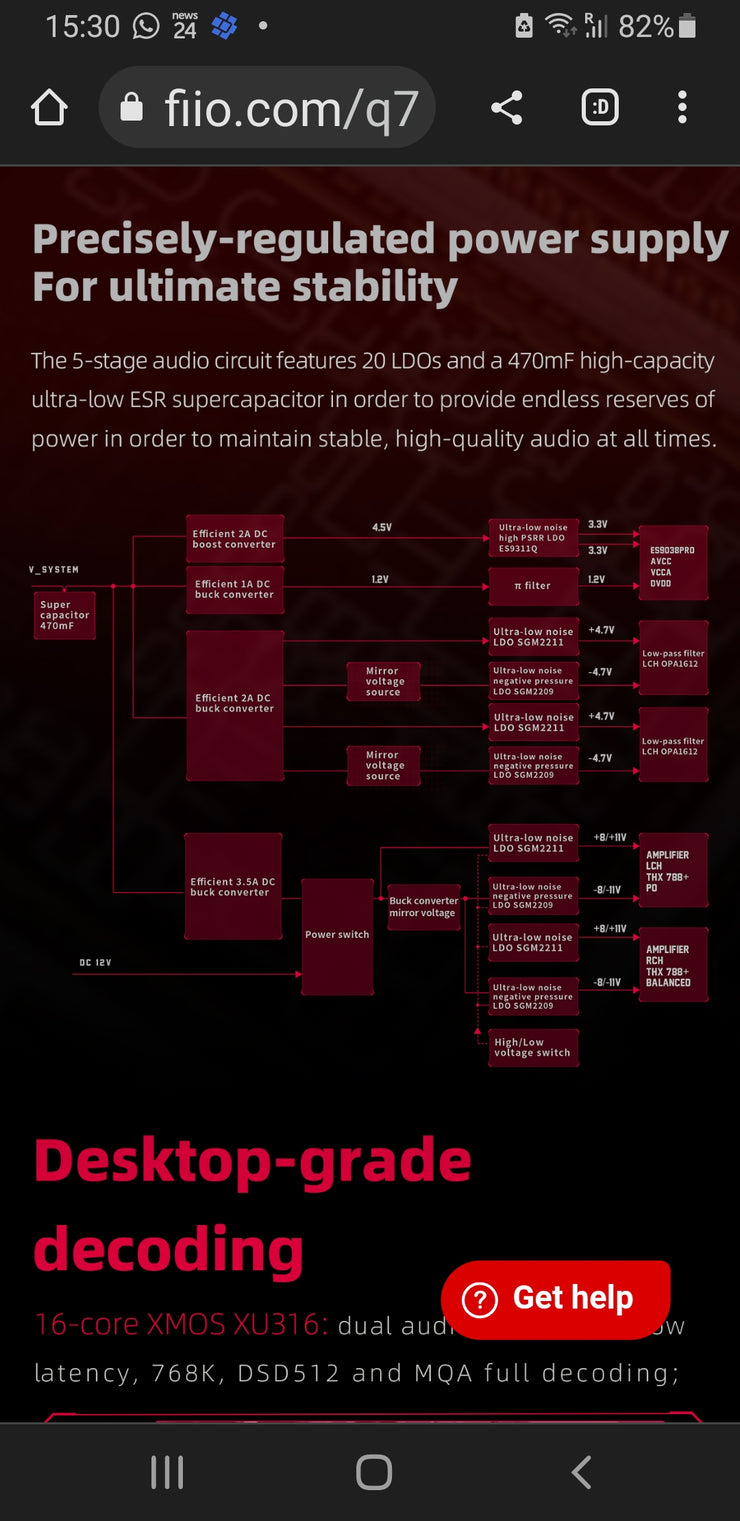 FiiO Q7 - Portable & Desktop Audiophile Bluetooth DAC & Headphone Amplifier (In Stock) (nbb) (C-Plan Specials)