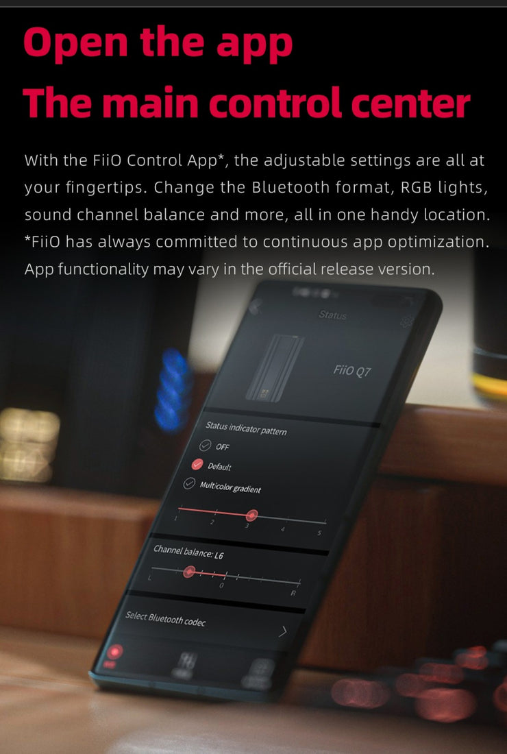 FiiO Q7 - Portable & Desktop Audiophile Bluetooth DAC & Headphone Amplifier (In Stock) (nbb) (C-Plan Specials)