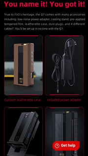 FiiO Q7 - Portable & Desktop Audiophile Bluetooth DAC & Headphone Amplifier (In Stock) (nbb) (C-Plan Specials)