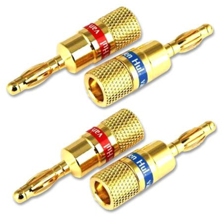 Van Den Hul Banana Plugs - Set of 4 Audiophile Plugs (price per set of 4 plugs) (Ships Next Day) - C-Plan Audio