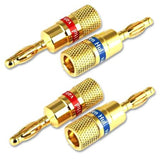 Van Den Hul Banana Plugs - Set of 4 Audiophile Plugs (price per set of 4 plugs) (Ships Next Day) - C-Plan Audio