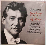 Brahms* - Leonard Bernstein, New York Philharmonic* ‎– Symphony No. 1 In C Minor   - Vinyl LP - Opened  - Very-Good+ Quality (VG+) - C-Plan Audio