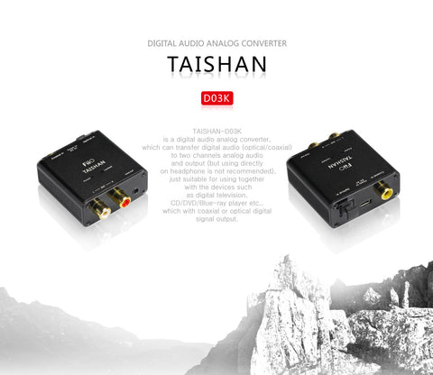 FiiO D3 (D03K) Taishan - Digital to Analog Audio Converter (EU) (Without Power Adapter) - 192kHz/24bit Optical and Coaxial DAC  (Ships Next Day) - C-Plan Audio