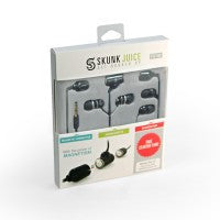 Skunk Juice - Earphones  - Skunk Juice - FG100 (Black) - Innovative Earphones (2x earphones included) (C-Plan Audio Specials) Headphones - C-Plan Audio
