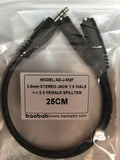 Baobab Male 3.5mm Stereo Jack to 2 x Female 3.5mm Splitter Cable (C-Plan Audio Specials) - C-Plan Audio