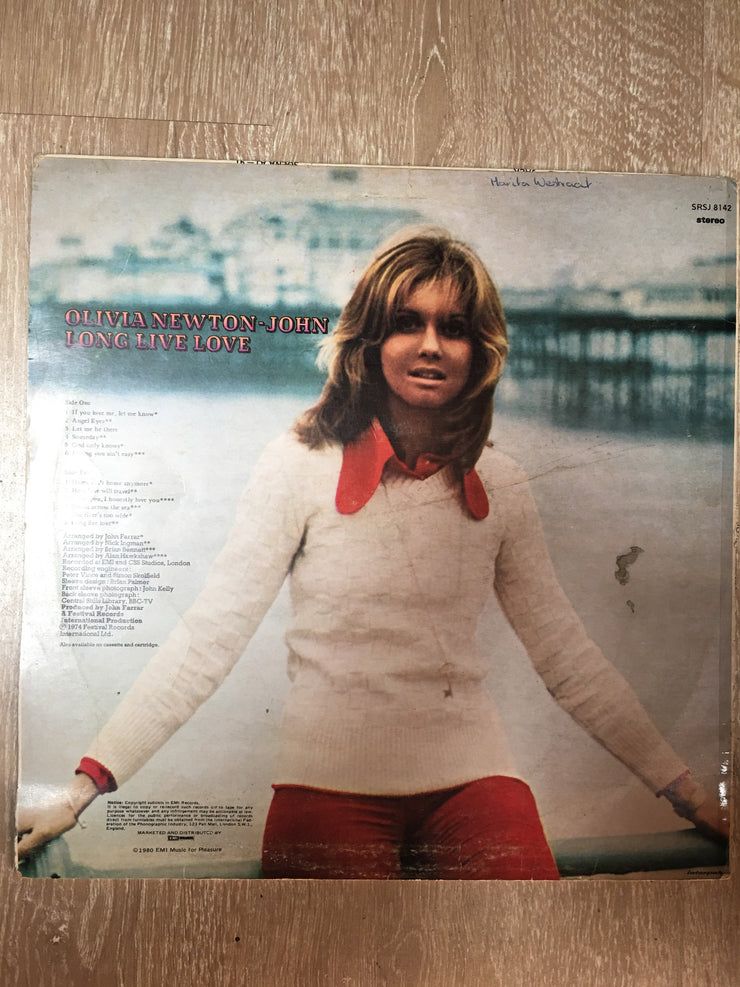 Olivia Newton-John - Long Live Love  - Vinyl LP - Opened  - Good Quality (G) - C-Plan Audio