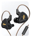 KZ Acoustics - KZ EDX - Dynamic Driver - Stage Monitor Earphones  with Mic (Black)  (In Stock)