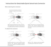 FiiO LC-RE Cable with MMCX Earphone Connectors and Swappable Device Connectors (3.5 single ended), (4.4mm and 2.5mm Balanced) ( Ships Next Day) - C-Plan Audio
