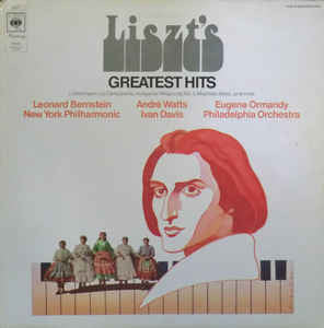 Leonard Bernstein, André Watts, Eugene Ormandy, Ivan Davis (2) ‎– Liszt's Greatest Hits  - Vinyl LP - Opened  - Very-Good+ Quality (VG+) - C-Plan Audio